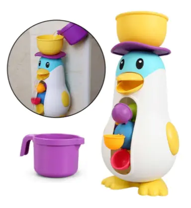 Bath toy water wheel penguins at Wasserman.eu