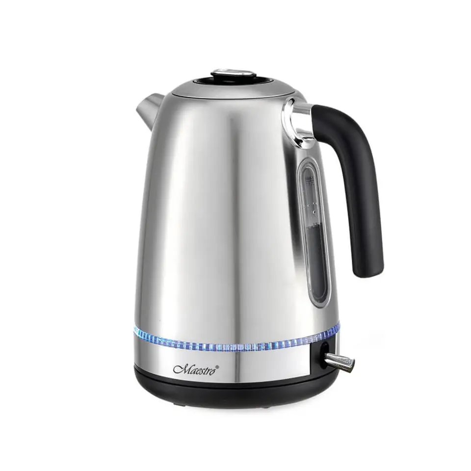 ⁨Maestro MR-050 Electric kettle with lighting, silver 1.7 L⁩ at Wasserman.eu