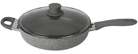 ⁨Frying pan BALLARINI Murano sauté with 2 handles and a lid granite 28 cm 75002-933-0⁩ at Wasserman.eu