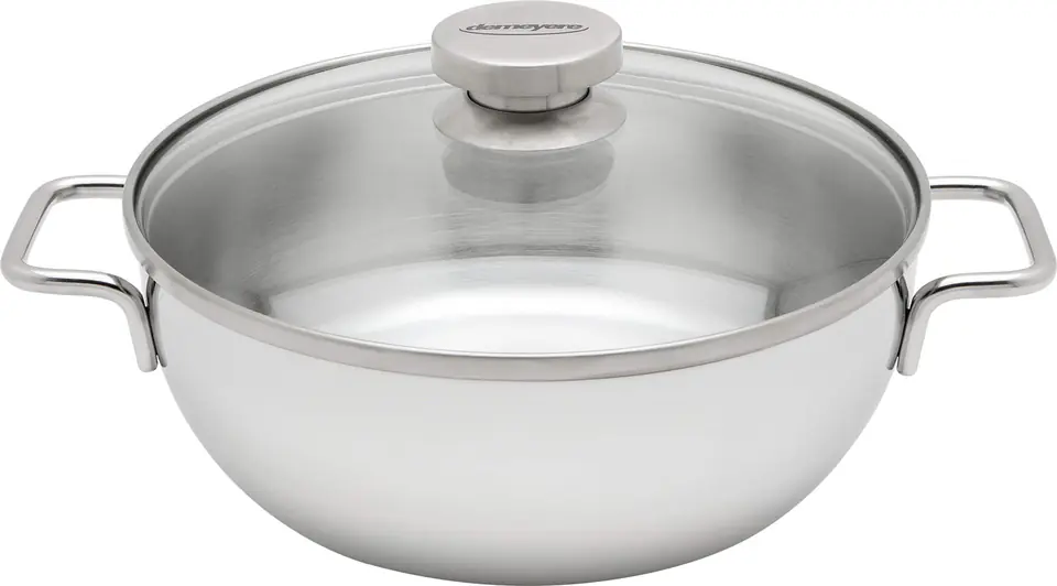 Deep frying pan with 2 handles and lid DEMEYERE Apollo 7 28 cm at Wasserman.eu
