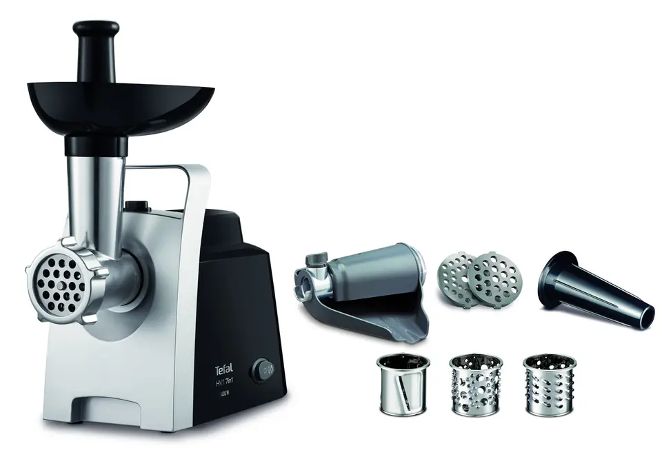 Maszynka do mielenia mięsa Tefal NE109838 (1400W; chrom, kolor srebrny) w sklepie Wasserman.eu