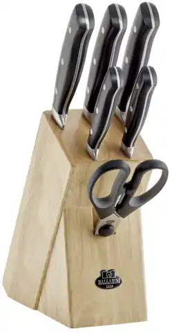 ⁨Zestaw noży BALLARINI Brenta 18540-007-0 (Blok do noży, Nożyczki, Nóż x 5)⁩ w sklepie Wasserman.eu