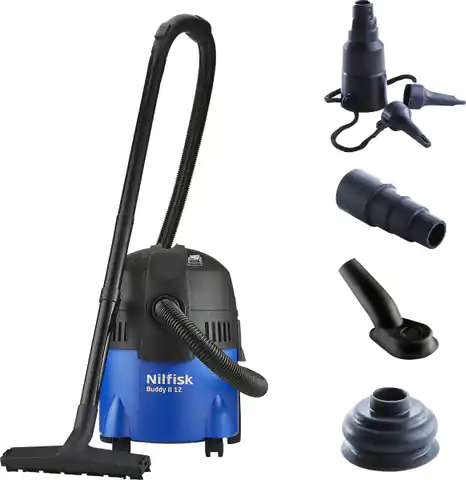 ⁨Wet & Dry Vacuum Cleaner Nilfisk Buddy II 12 Home Edition Black, Blue 12 l 1200 W⁩ at Wasserman.eu