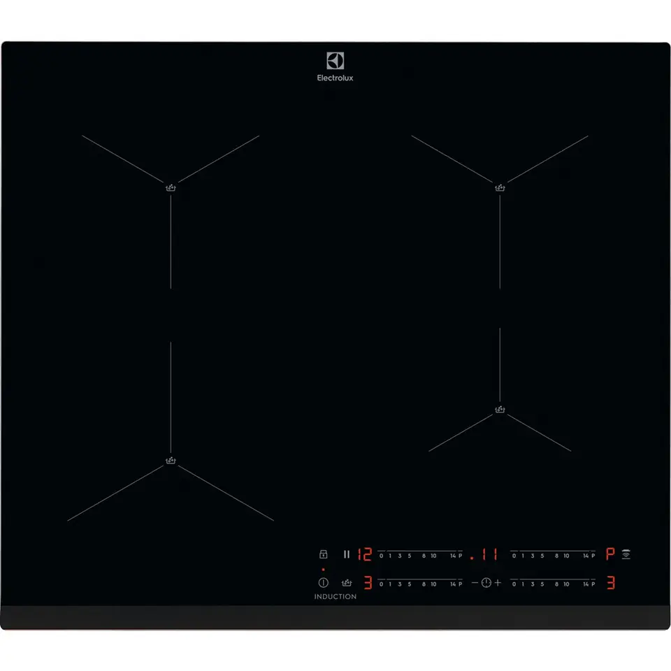 ⁨Electrolux EIS62443 Black Built-in 60 cm Zone induction hob 4 zone(s)⁩ at Wasserman.eu