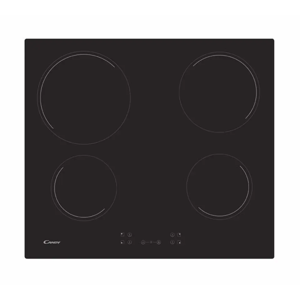 Candy CH64CCB hob Black Built-in Ceramic 4 zone(s) at Wasserman.eu