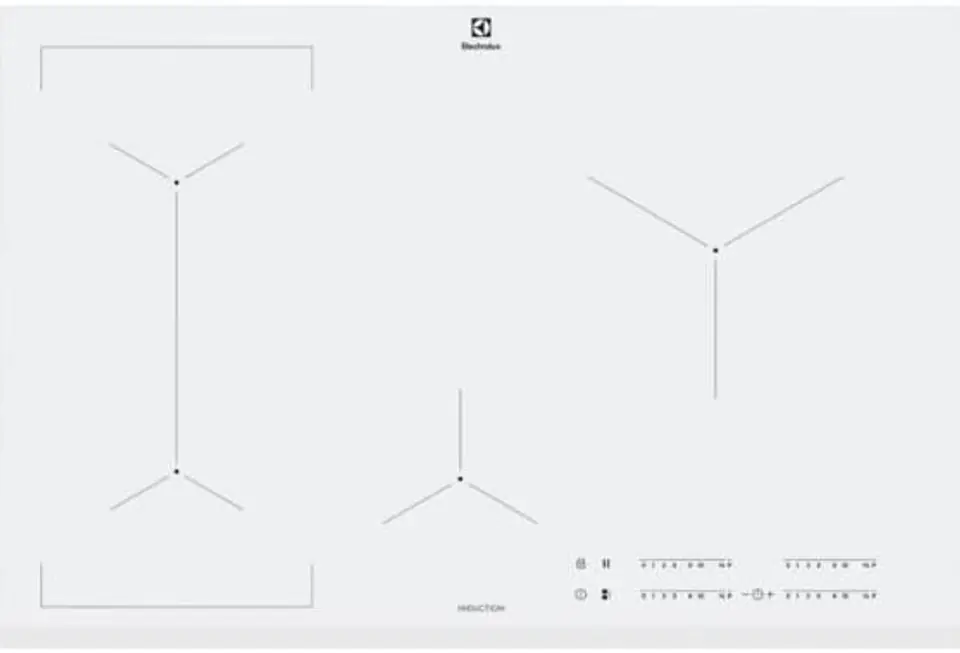 ⁨Electrolux EIV83443BW hob White Built-in Zone induction hob 4 zone(s)⁩ at Wasserman.eu