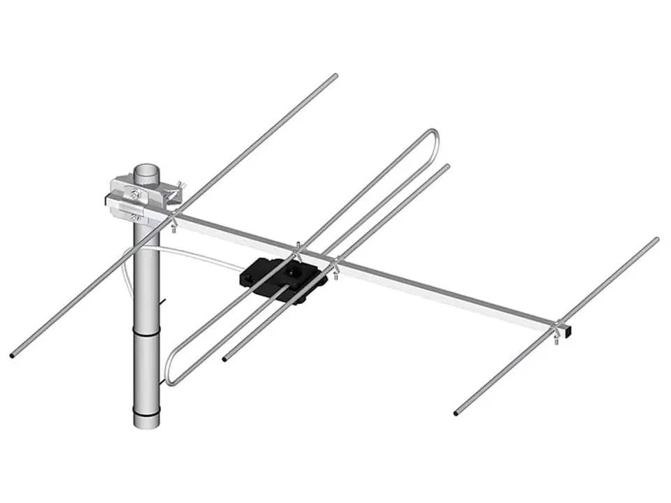 ⁨Antena telewizyjna DVB-T/T2 i radiowa DAB 4/5-12 A0140⁩ w sklepie Wasserman.eu