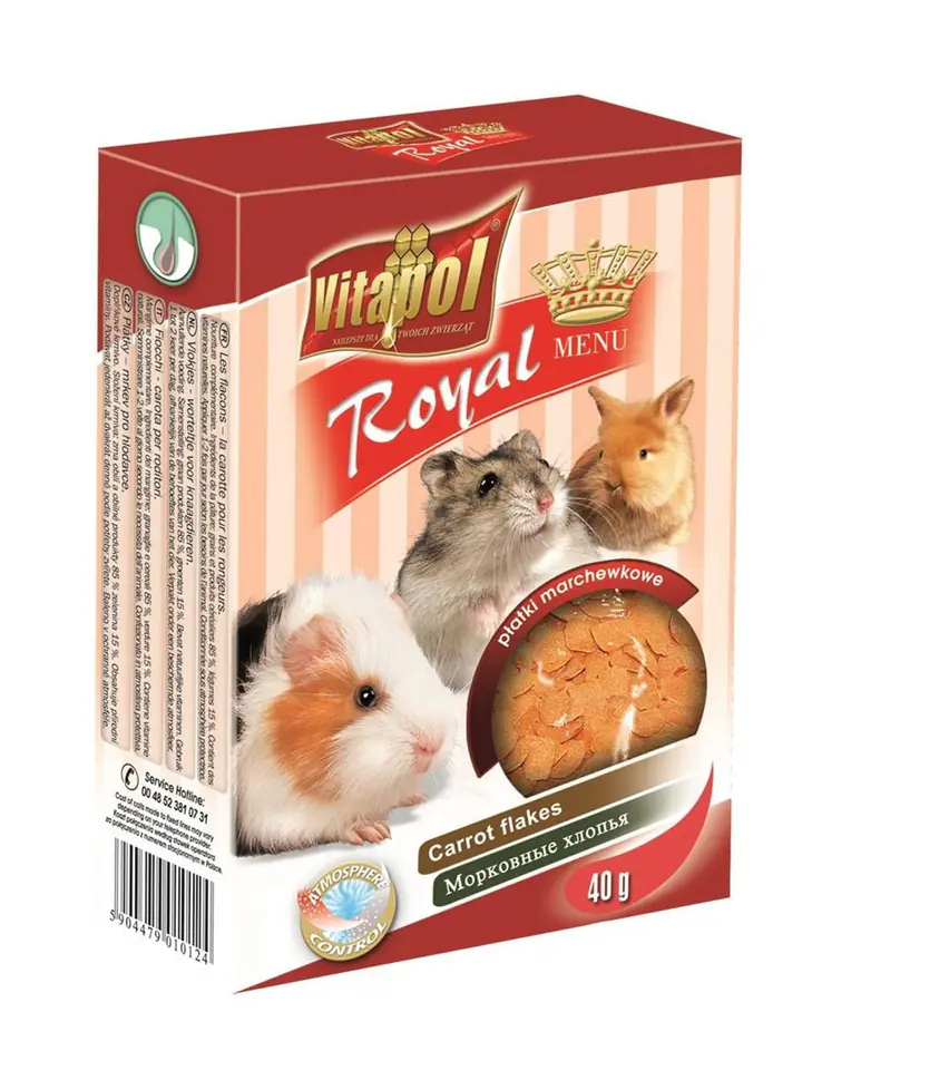 ⁨Vitapol zvp-1012 Snack 40 g Hamster, Mouse, Rabbit⁩ at Wasserman.eu