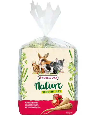 ⁨VERSELE LAGA Nature Timothy hay with peppers and parsnips - 500 g⁩ at Wasserman.eu