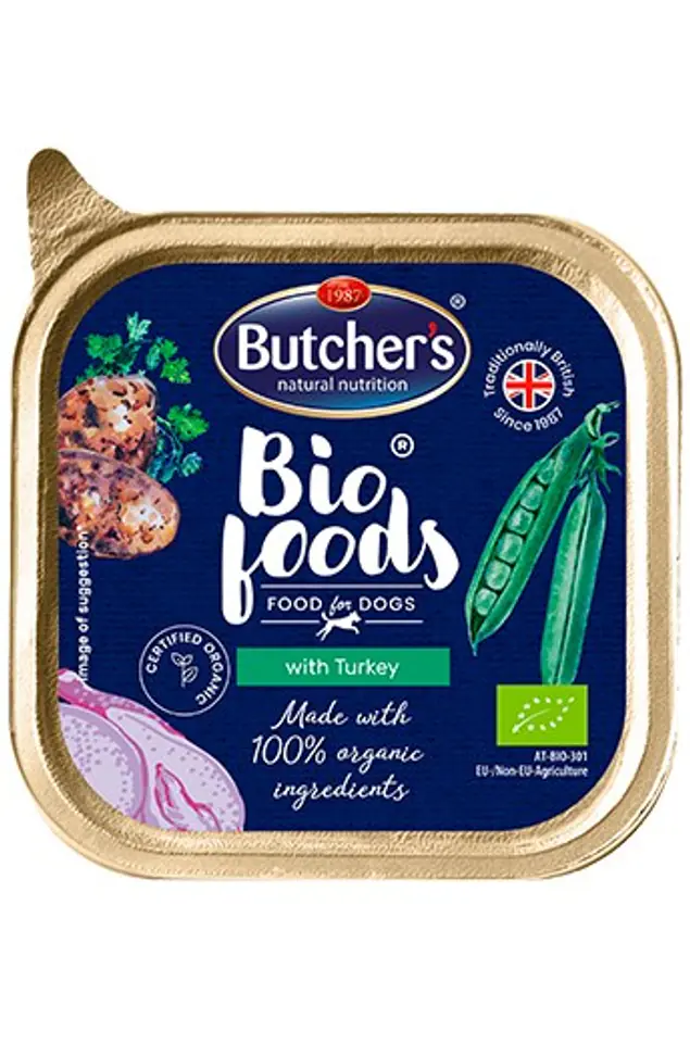 ⁨BUTCHER'S Bio Foods with Turkey - Wet dog food - 150 g⁩ at Wasserman.eu
