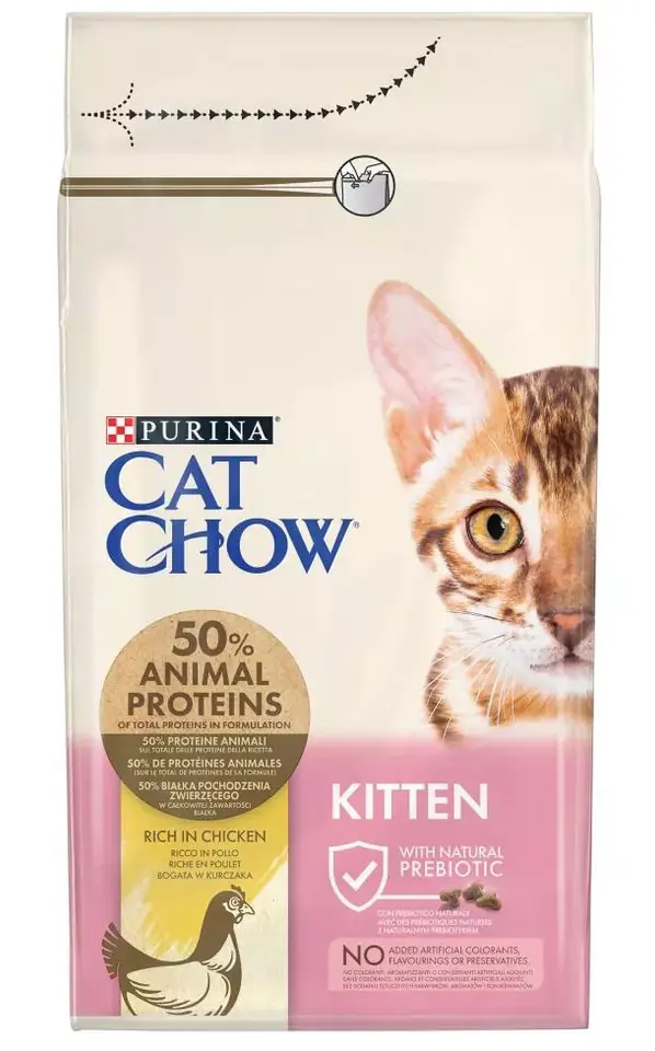 ⁨Purina Cat Chow Kitten cats dry food Chicken 1.5 kg⁩ at Wasserman.eu