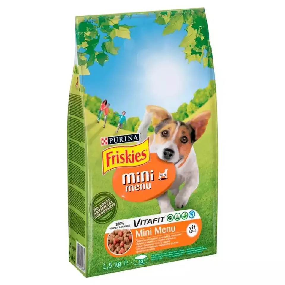 FRISKIES Mini Menu Chicken with vegetables - dry dog food - 1.5 kg at Wasserman.eu