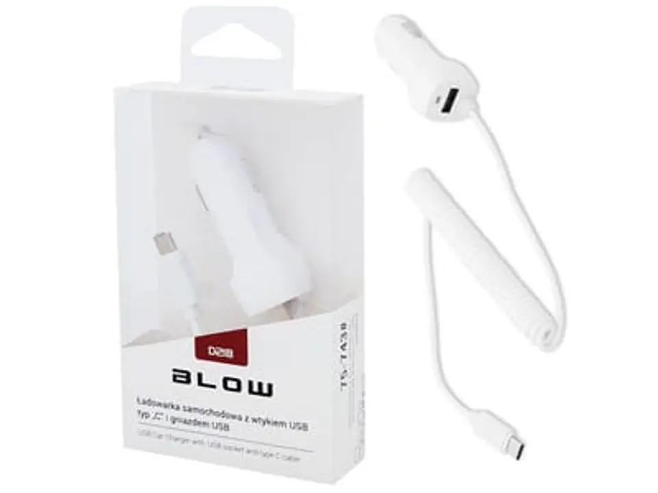 ⁨Blow 75-743 Ładowarka samochodowa 5V 2,1A USB⁩ w sklepie Wasserman.eu