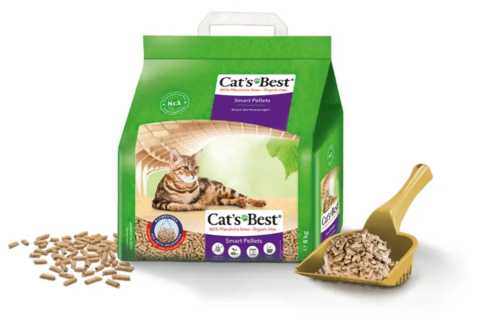 ⁨Cat Litter CAT’S BEST Smart Pellets 10l Unpacked⁩ at Wasserman.eu