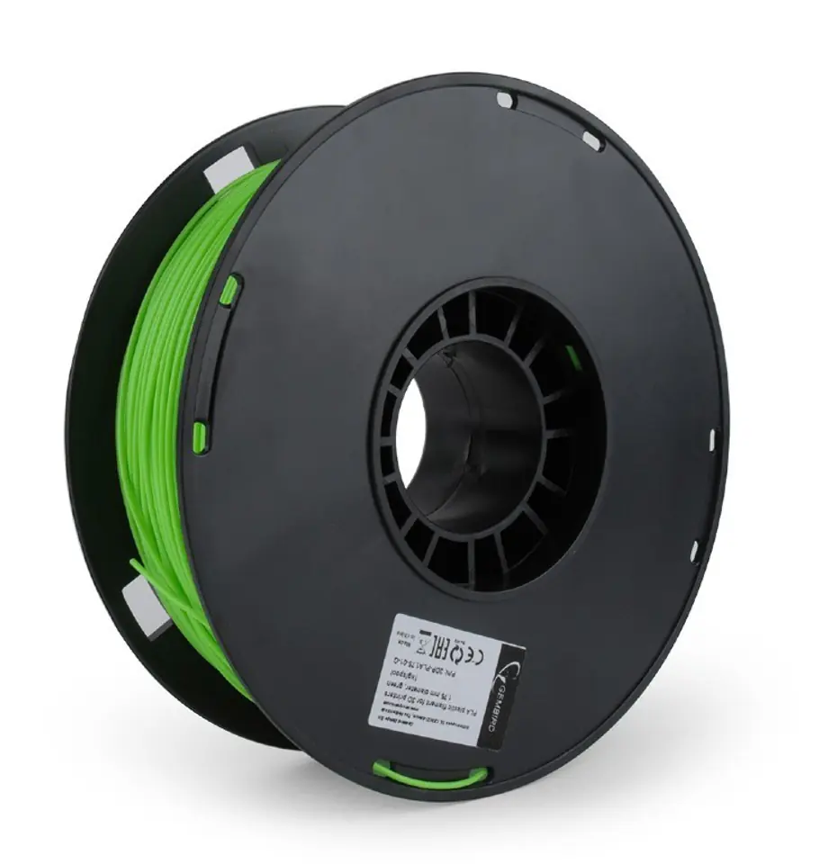 ⁨GEMBIRD FILAMENT PLA 1.75MM, 1KG, GREEN⁩ at Wasserman.eu