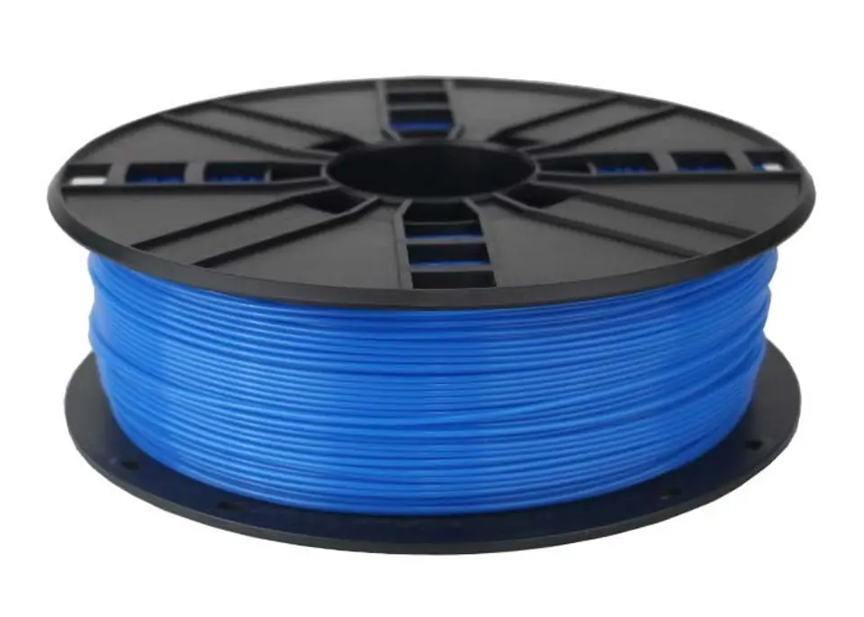 ⁨Gembird 3DP-PLA1.75-01-FB 3D printing material Polylactic acid (PLA) Fluorescent blue 1 kg⁩ at Wasserman.eu