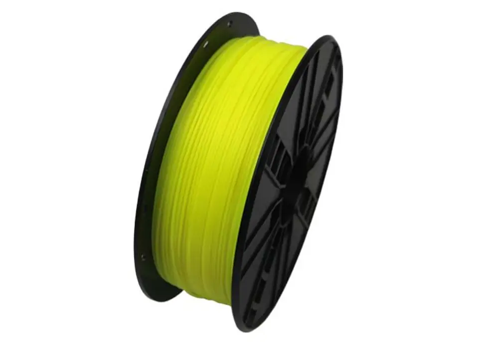 ⁨Gembird 3DP-PLA1.75-01-FY Filament - 3D printing materials Polylactic acid (PLA) Fluorescent yellow 1.0 kg⁩ at Wasserman.eu