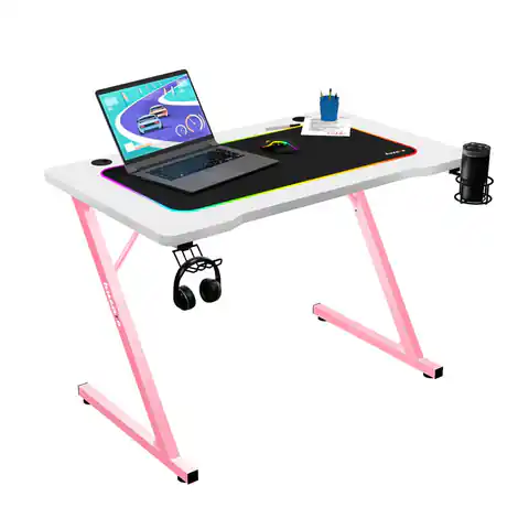 ⁨Gaming desk Huzaro Hero 1.8 Pink⁩ at Wasserman.eu