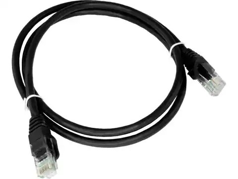 ⁨AVIZIO KKU6CZA1 networking cable Black 1 m Cat6 U/UTP (UTP)⁩ at Wasserman.eu
