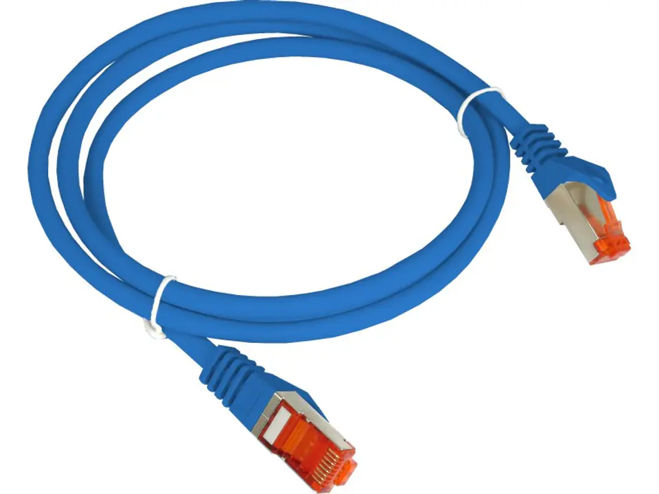 ⁨ALANTEC PATCH-CORD F/UTP KAT.6 PVC 0.5M NIEBIESKI⁩ w sklepie Wasserman.eu