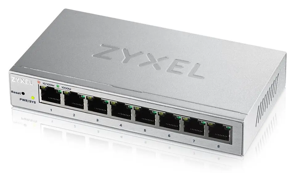 ⁨Switch ZyXEL GS1200-8-EU0101F (8x 10/100/1000Mbps)⁩ w sklepie Wasserman.eu