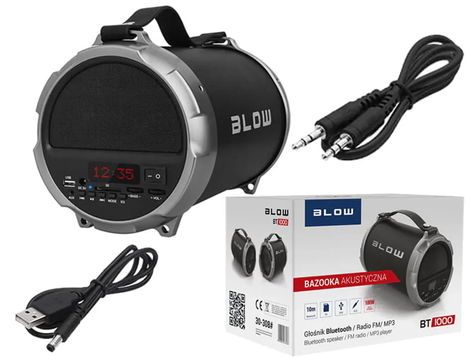 Bazooka Blow BT1000 portable Bluetooth speaker at Wasserman.eu