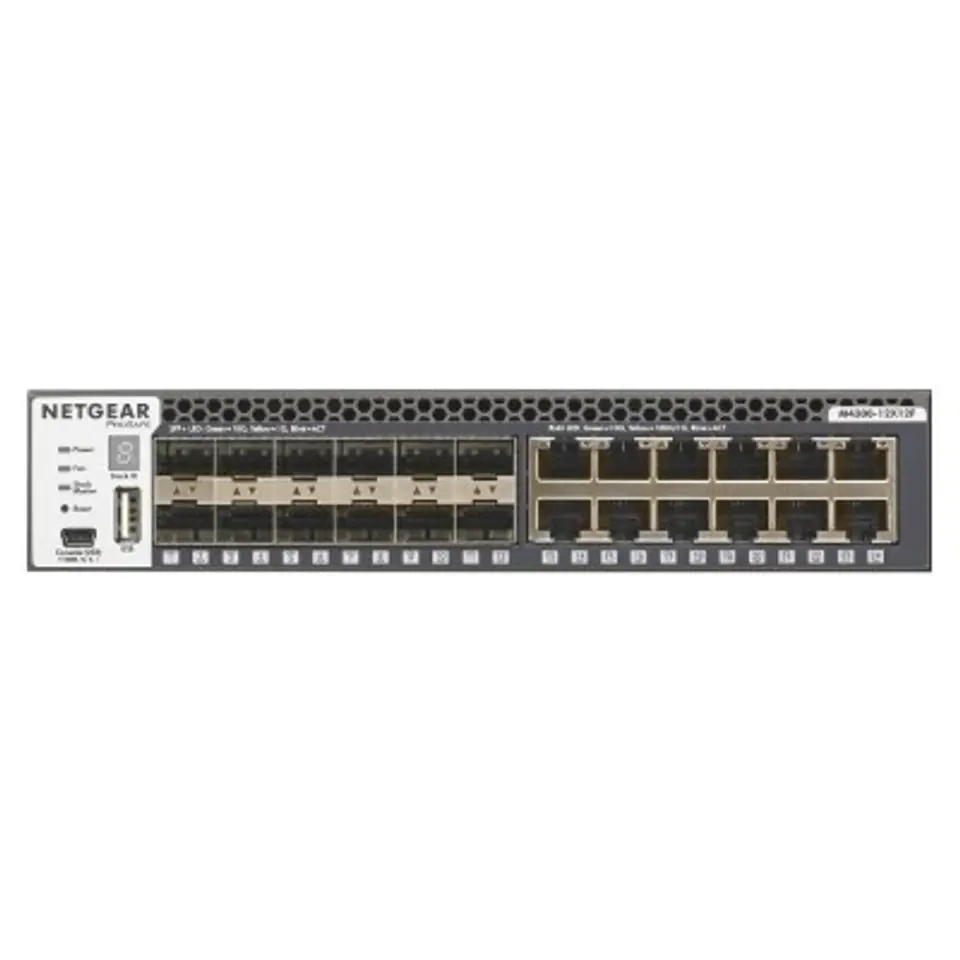 ⁨Switch SFP NETGEAR XSM4324S-100NES (12x 10/100/1000/10000Mbps)⁩ w sklepie Wasserman.eu