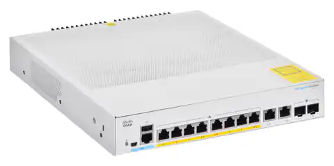 ⁨Cisco CBS350-8P-2G-EU Netzwerk-Switch Managed L2/L3 Gigabit Ethernet (10/100/1000) Silber⁩ im Wasserman.eu