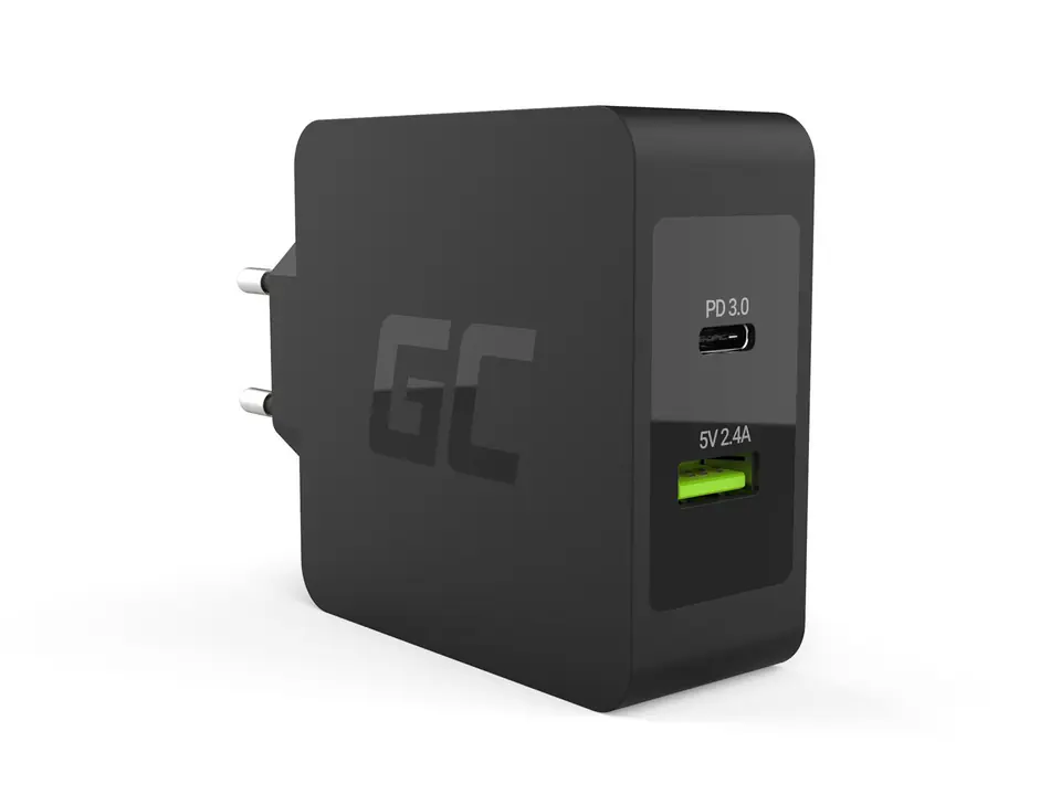 ⁨Green Cell CHAR10 mobile device charger Black Indoor⁩ at Wasserman.eu