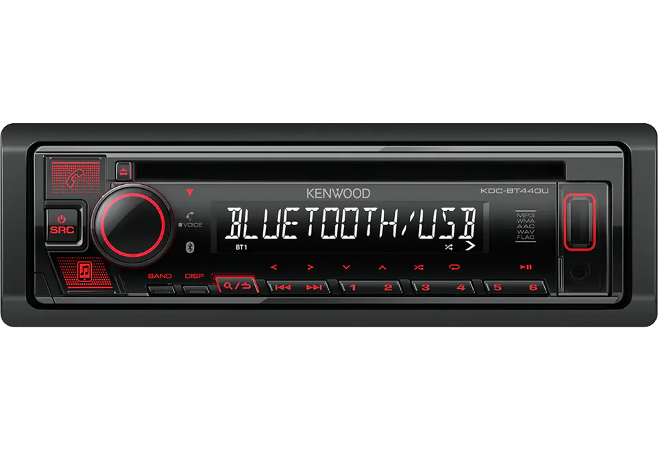 Kenwood KDC-BT440U Auto Media-Receiver Schwarz 50 W Bluetooth im Wasserman.eu