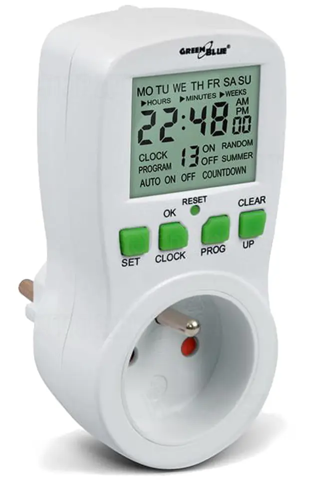 ⁨Włącznik czasowy, programator cyfrowy Green Blue GB107⁩ w sklepie Wasserman.eu