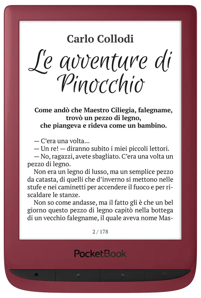 PocketBook Touch Lux 5 eBook-Reader Touchscreen 8 GB WLAN Rot im Wasserman.eu