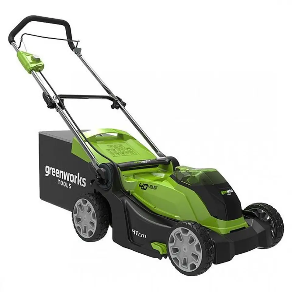 ⁨Cordless mower 40V 4Ah 41 cm Greenworks G40LM41K4 - 2504707UB⁩ at Wasserman.eu