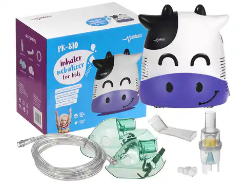 ⁨Inhalator krówka dla dzieci zestaw Promedix PR-810⁩ w sklepie Wasserman.eu