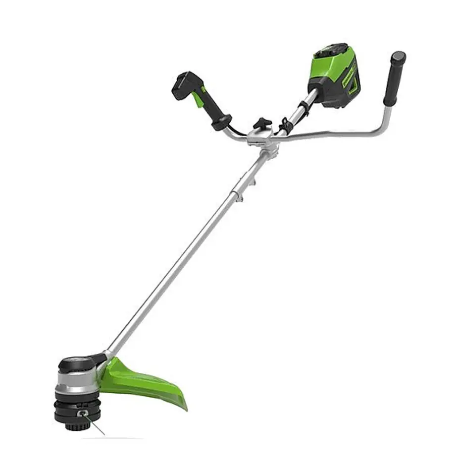 ⁨60V Podkaszarka/Kosa z uchwytem rowerowym GREENWORKS GD60BCB - 2108407⁩ w sklepie Wasserman.eu