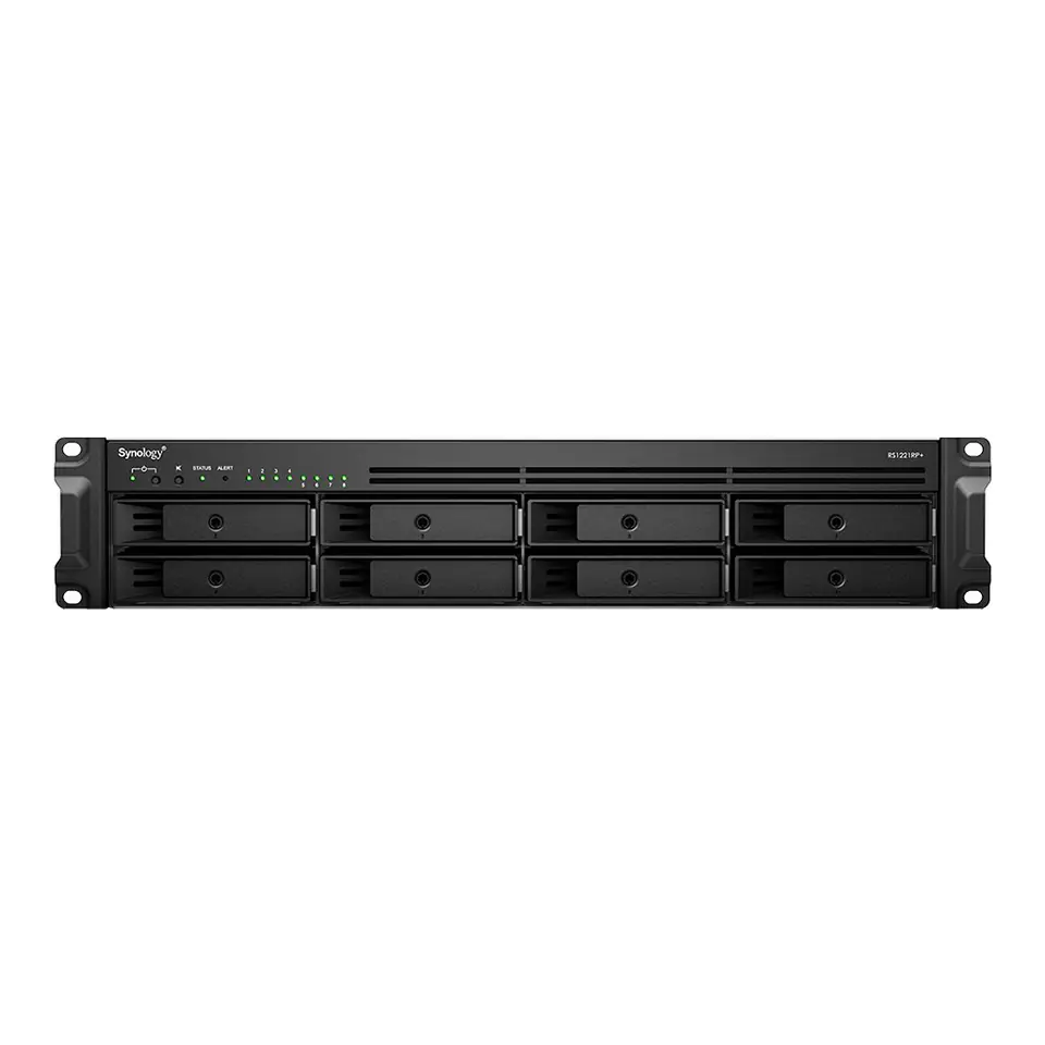 ⁨Synology RackStation RS1221RP+ NAS/storage server Rack (2U) Ethernet LAN Black V1500B⁩ at Wasserman.eu