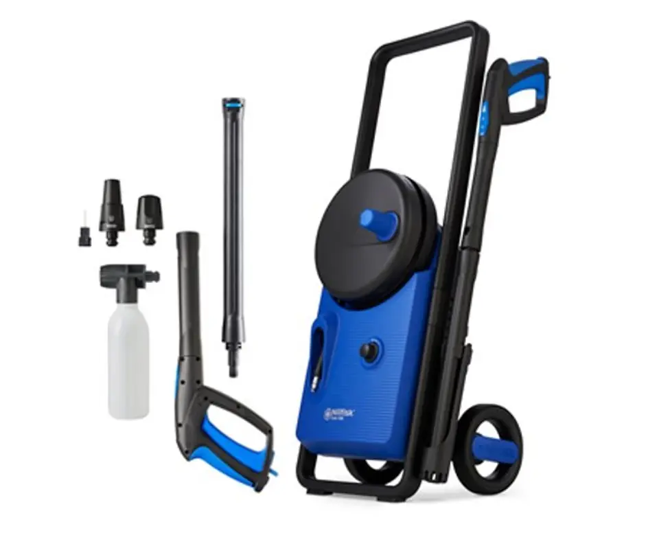 ⁨Nilfisk Core 140-8 PowerControl In-Hand EU pressure washer Upright Electric 474 l/h 1800 W Blue⁩ at Wasserman.eu