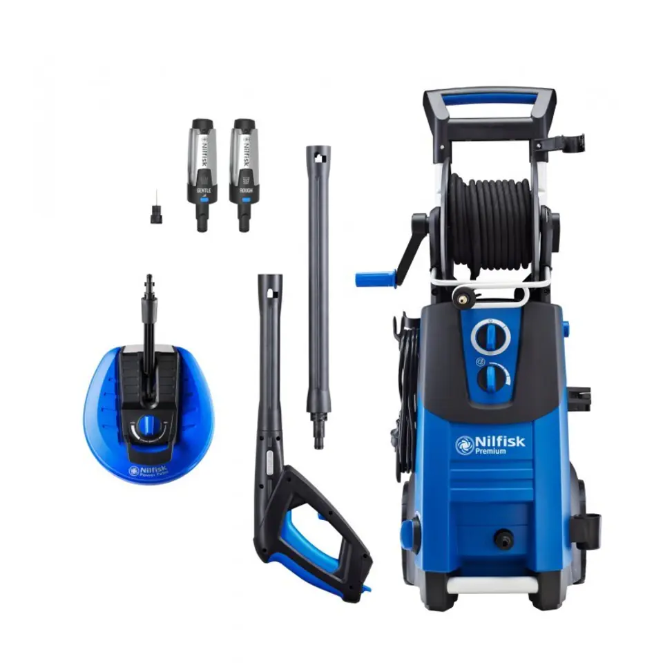 ⁨Nilfisk PREMIUM 190-12 POWER EU  Pressure washer Straightened  Electric 650 l/h Blue, Black⁩ at Wasserman.eu