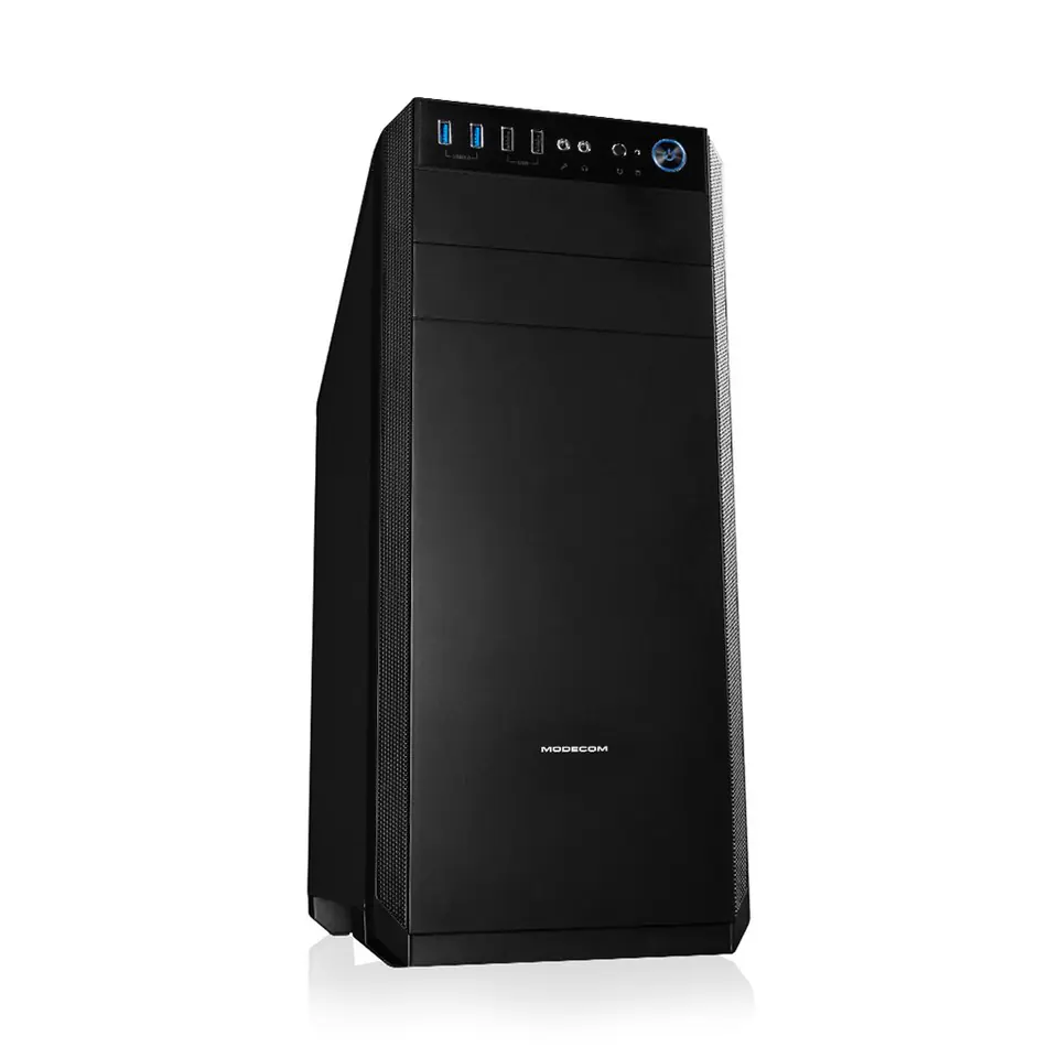 ⁨Obudowa MODECOM Oberon Silent AT-OBERON-PS-10-000000-0002 (ATX, ITX, Micro ATX; kolor czarny)⁩ w sklepie Wasserman.eu