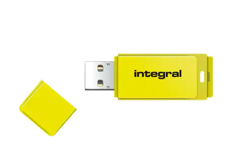 ⁨Integral 32GB USB2.0 DRIVE NEON YELLOW USB-Stick USB Typ-A 2.0 Gelb⁩ im Wasserman.eu