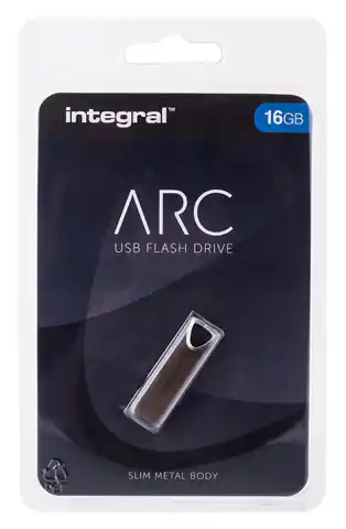 ⁨Integral 16GB USB2.0 DRIVE ARC METAL USB-Stick USB Typ-A 2.0 Silber⁩ im Wasserman.eu