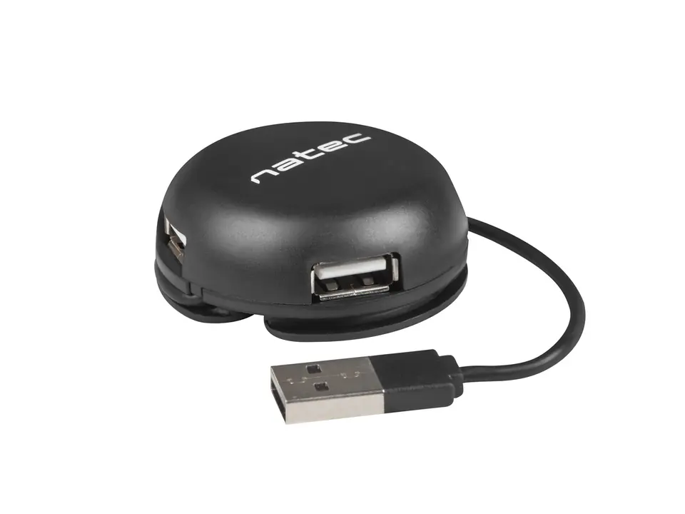 ⁨Hub NATEC Bumblebee NHU-1330 (4x USB 2.0; black)⁩ at Wasserman.eu