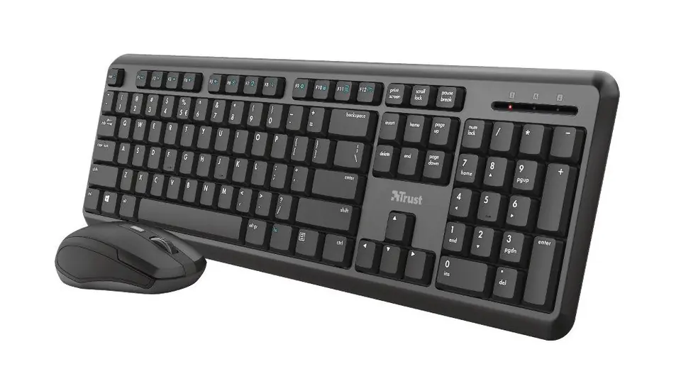 ⁨Trust ODY keyboard RF Wireless QZERTY English Black⁩ at Wasserman.eu