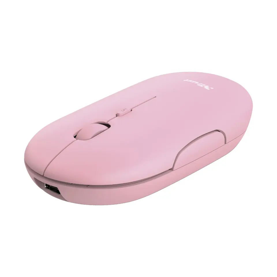 ⁨Trust Puck mouse Ambidextrous RF Wireless + Bluetooth Optical 1600 DPI⁩ at Wasserman.eu