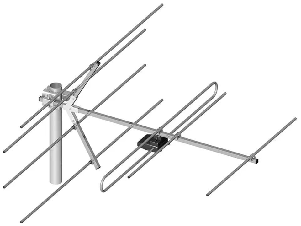 ⁨Antena telewizyjno-radiowa DVB-T/T2 DAB 7/5-12  A0710⁩ w sklepie Wasserman.eu