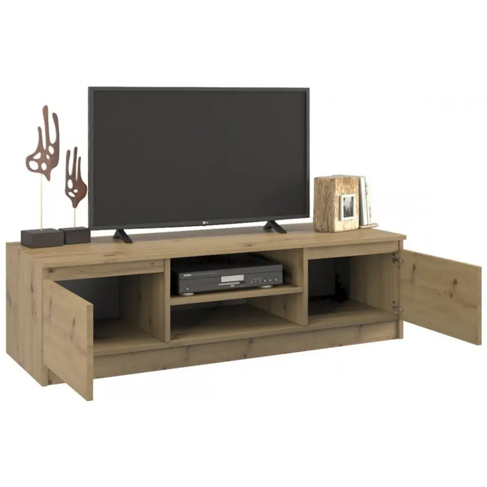 Topeshop RTV120 ARTISAN TV stand/entertainment centre 2 shelves at Wasserman.eu