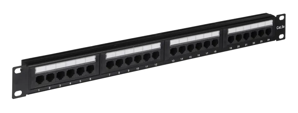 Extralink CAT5E UTP V2 Patchpanel 24 porty w sklepie Wasserman.eu