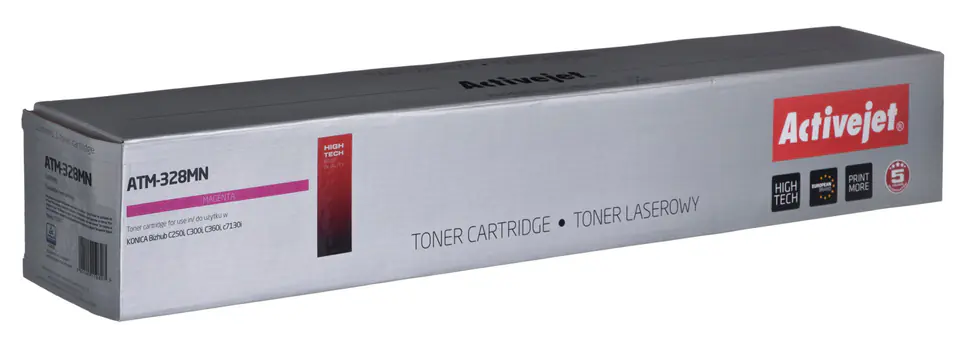 ⁨Activejet ATM-328MN toner cartridge for Konica Minolta printers, replacement Konica Minolta TN328M; Supreme; 28000 pages; magenta⁩ at Wasserman.eu