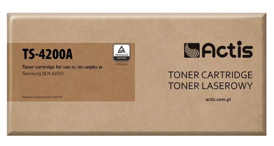 ⁨Actis TS-4200A Toner (zamiennik Samsung SCX-D4200A; Standard; 3000 stron; czarny)⁩ w sklepie Wasserman.eu