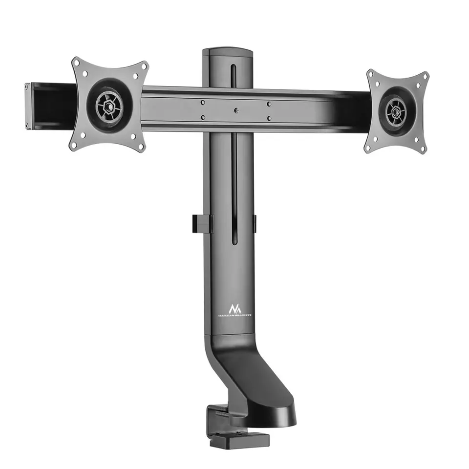 ⁨MACLEAN DUAL MONITOR HOLDER / DUAL 17"-27" 14KG VESA 75X75 100X100 MC-854⁩ at Wasserman.eu